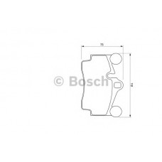 BOSCH Σετ τακάκια 0 986 424 741