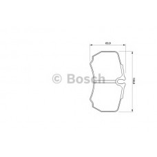 BOSCH Σετ τακάκια 0 986 424 750