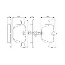 BOSCH Σετ τακάκια 0 986 424 766