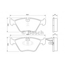 BOSCH Σετ τακάκια 0 986 424 767
