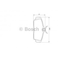 BOSCH Σετ τακάκια 0 986 424 781