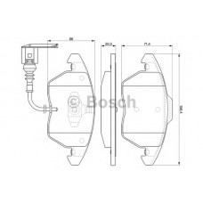 BOSCH Σετ τακάκια 0 986 424 797