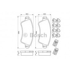 BOSCH Σετ τακάκια 0 986 424 801