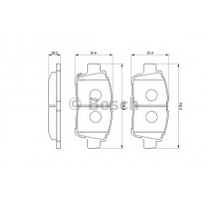 BOSCH Σετ τακάκια 0 986 424 803