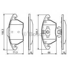 BOSCH Σετ τακάκια 0 986 424 825