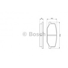BOSCH Σετ τακάκια 0 986 460 935