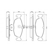 BOSCH Σετ τακάκια 0 986 460 938