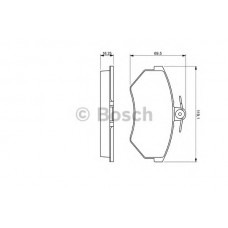BOSCH Σετ τακάκια 0 986 460 943