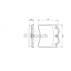 BOSCH Σετ τακάκια 0 986 460 954