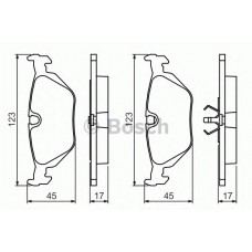 BOSCH Σετ τακάκια 0 986 460 964