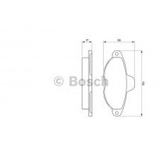 BOSCH Σετ τακάκια 0 986 460 968