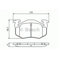 BOSCH Σετ τακάκια 0 986 460 970