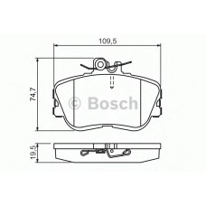 BOSCH Σετ τακάκια 0 986 460 977