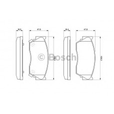 BOSCH Σετ τακάκια 0 986 460 997