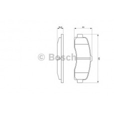 BOSCH Σετ τακάκια 0 986 461 122