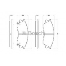 BOSCH Σετ τακάκια 0 986 461 127