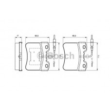 BOSCH Σετ τακάκια 0 986 461 130