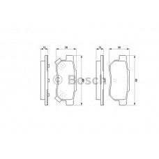 BOSCH Σετ τακάκια 0 986 461 131