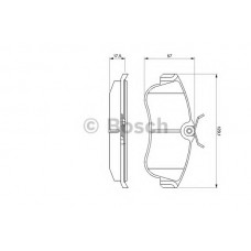 BOSCH Σετ τακάκια 0 986 461 147