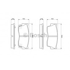 BOSCH Σετ τακάκια 0 986 461 750