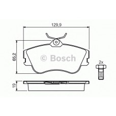 BOSCH Σετ τακάκια 0 986 461 753