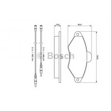 BOSCH Σετ τακάκια 0 986 461 757