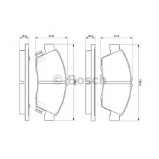 BOSCH Σετ τακάκια 0 986 461 759
