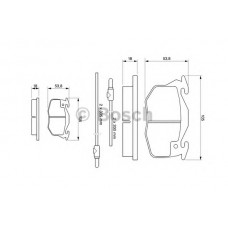 BOSCH Σετ τακάκια 0 986 461 763