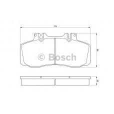 BOSCH Σετ τακάκια 0 986 468 350