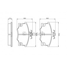 BOSCH Σετ τακάκια 0 986 468 380