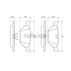 BOSCH Σετ τακάκια 0 986 469 960
