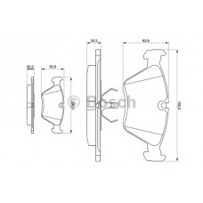 BOSCH Σετ τακάκια 0 986 490 640