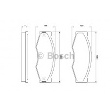 BOSCH Σετ τακάκια 0 986 490 990