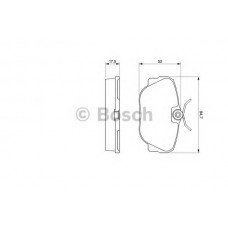 BOSCH Σετ τακάκια 0 986 491 730