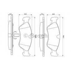 BOSCH Σετ τακάκια 0 986 491 900