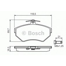 BOSCH Σετ τακάκια 0 986 494 010