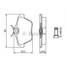 BOSCH Σετ τακάκια 0 986 494 020