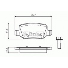 BOSCH Σετ τακάκια 0 986 494 023