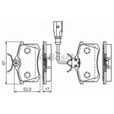BOSCH Σετ τακάκια 0 986 494 025