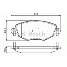 BOSCH Σετ τακάκια 0 986 494 026