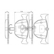 BOSCH Σετ τακάκια 0 986 494 028
