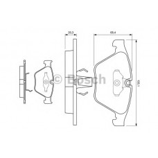 BOSCH Σετ τακάκια 0 986 494 036