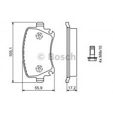 BOSCH Σετ τακάκια 0 986 494 062