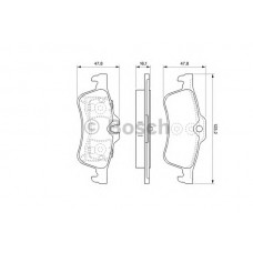 BOSCH Σετ τακάκια 0 986 494 063