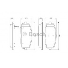 BOSCH Σετ τακάκια 0 986 494 064
