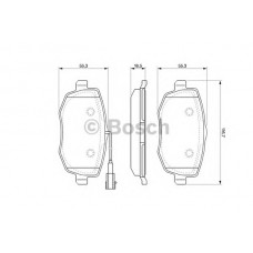 BOSCH Σετ τακάκια 0 986 494 075