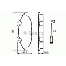 BOSCH Σετ τακάκια 0 986 494 081