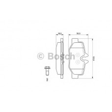 BOSCH Σετ τακάκια 0 986 494 082