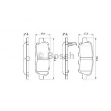 BOSCH Σετ τακάκια 0 986 494 090