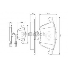 BOSCH Σετ τακάκια 0 986 494 104